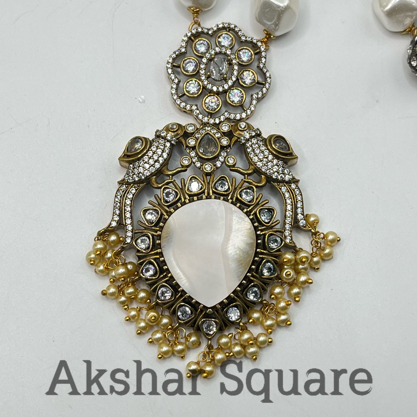 Antique Victorian Mother of Pearl Mala set