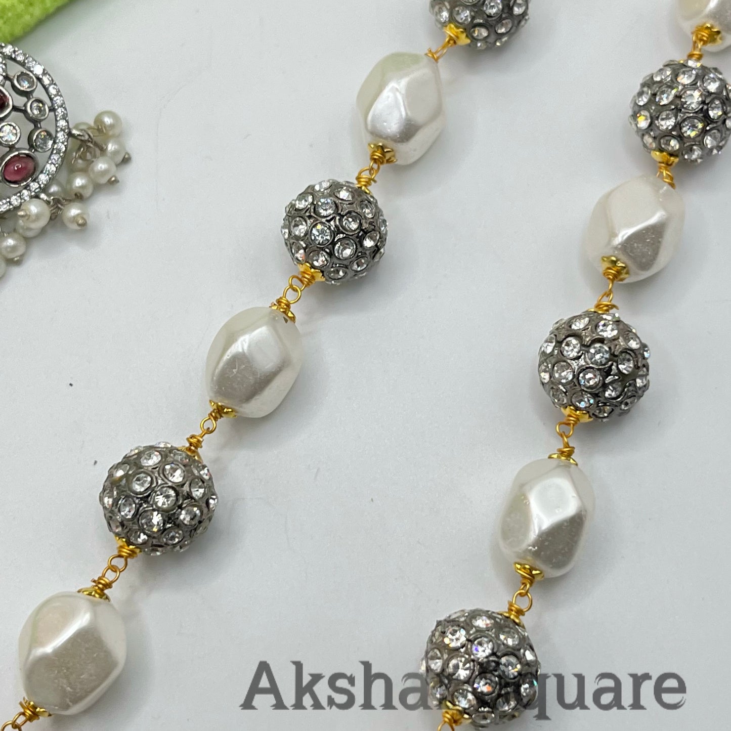 Victorian shell beads Mala set