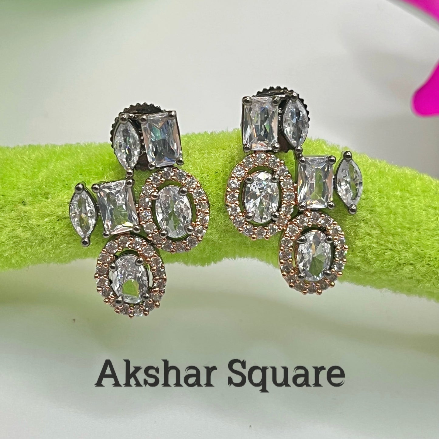 Victorian Rose Stud Earrings