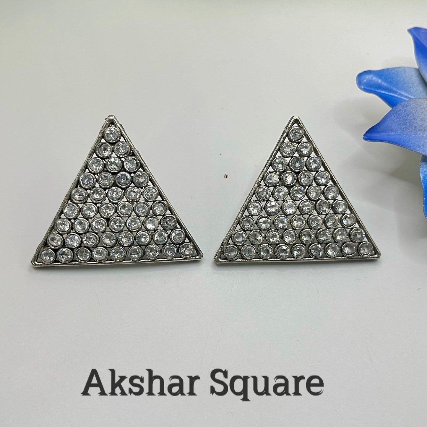German Silver Stud Earrings