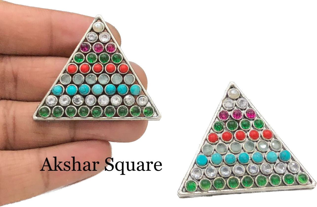 German Silver Stud Earrings