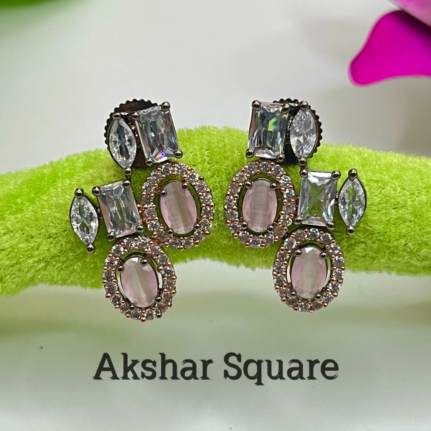 Victorian Rose Stud Earrings
