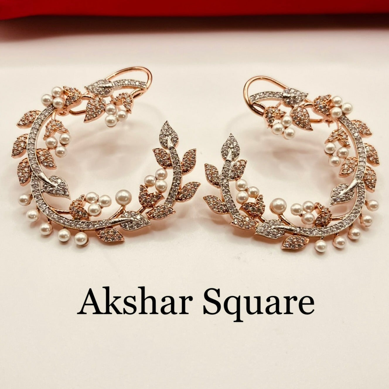 CZ Pearl Stud Earrings