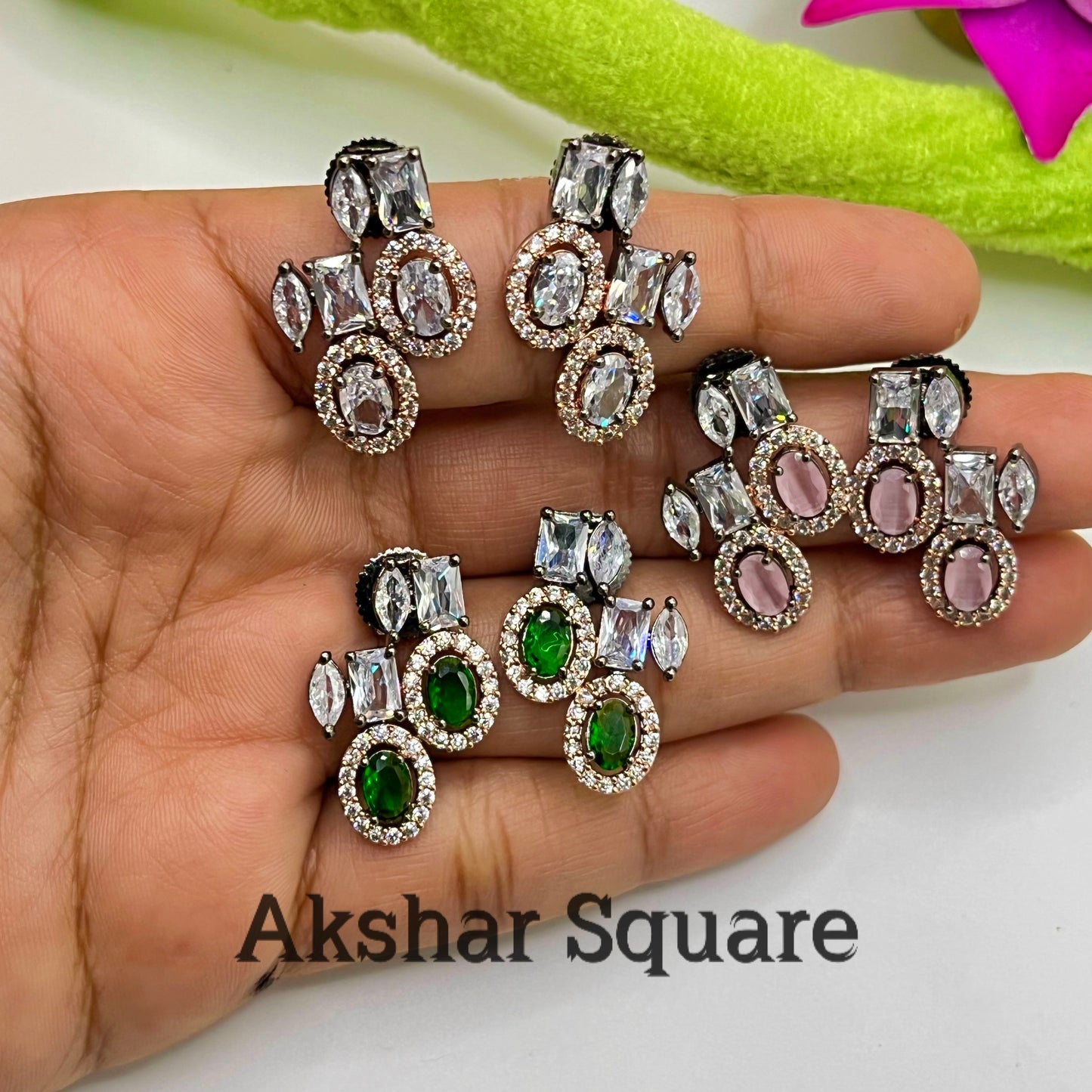 Victorian Rose Stud Earrings