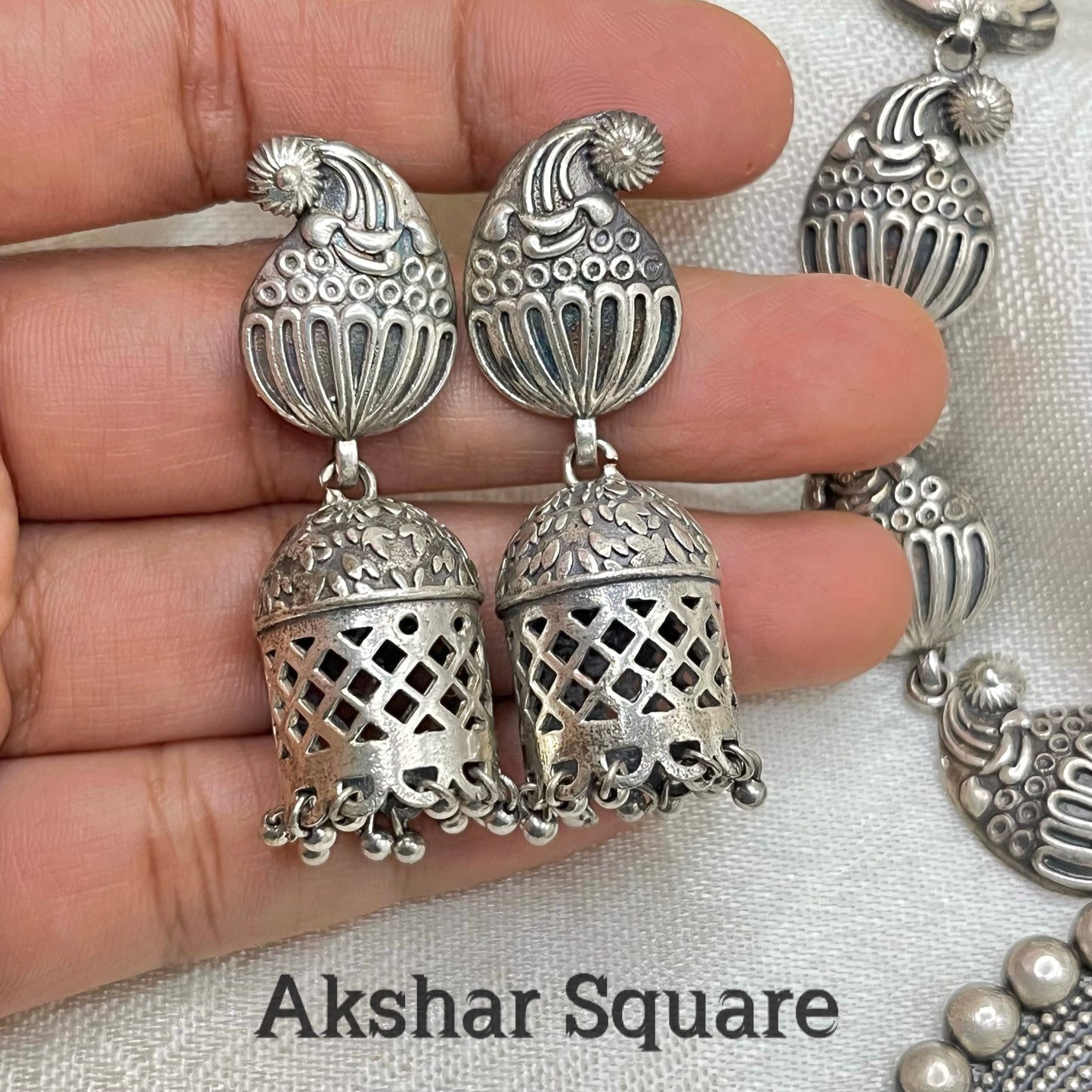 German silver Ganpathy Necklace set