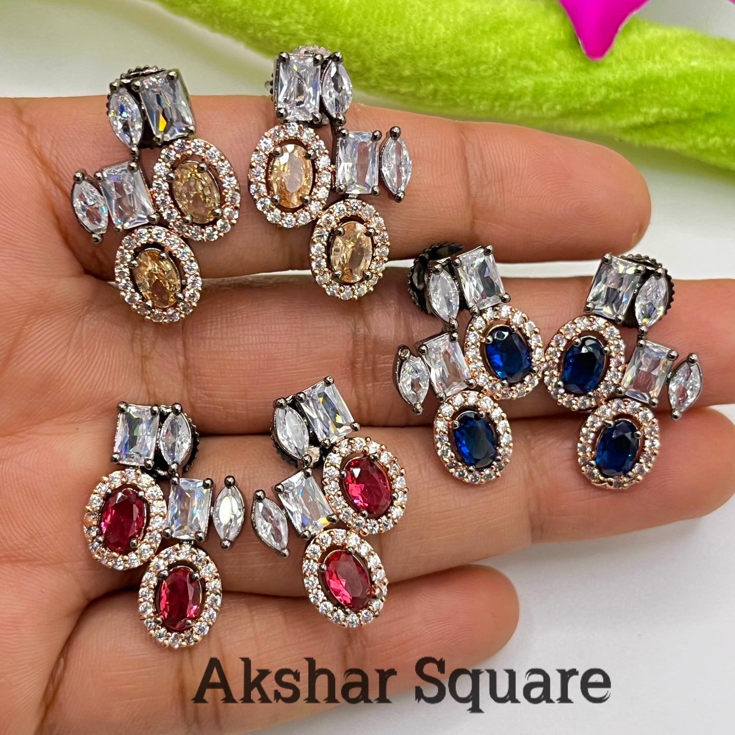 Victorian Rose Stud Earrings