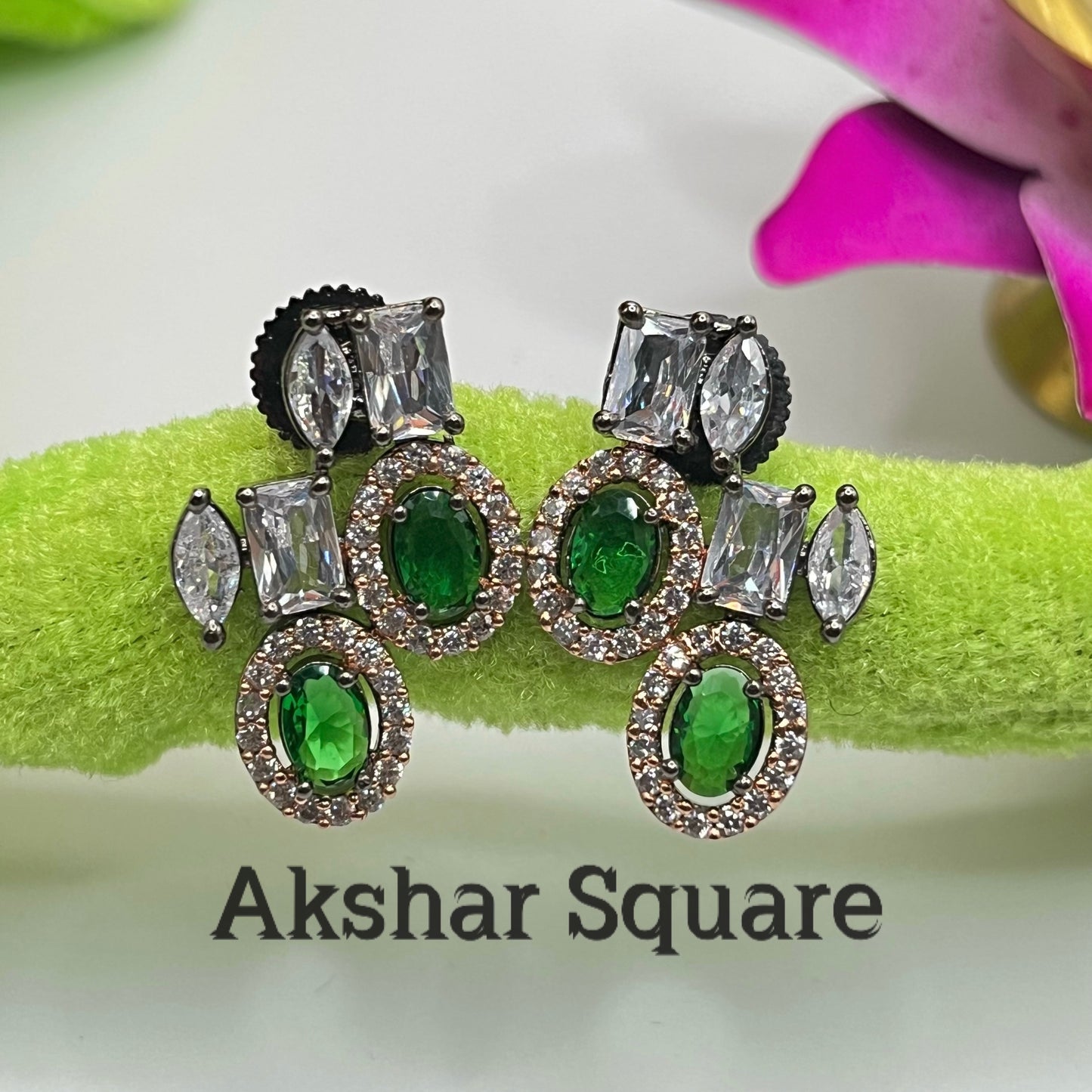 Victorian Rose Stud Earrings