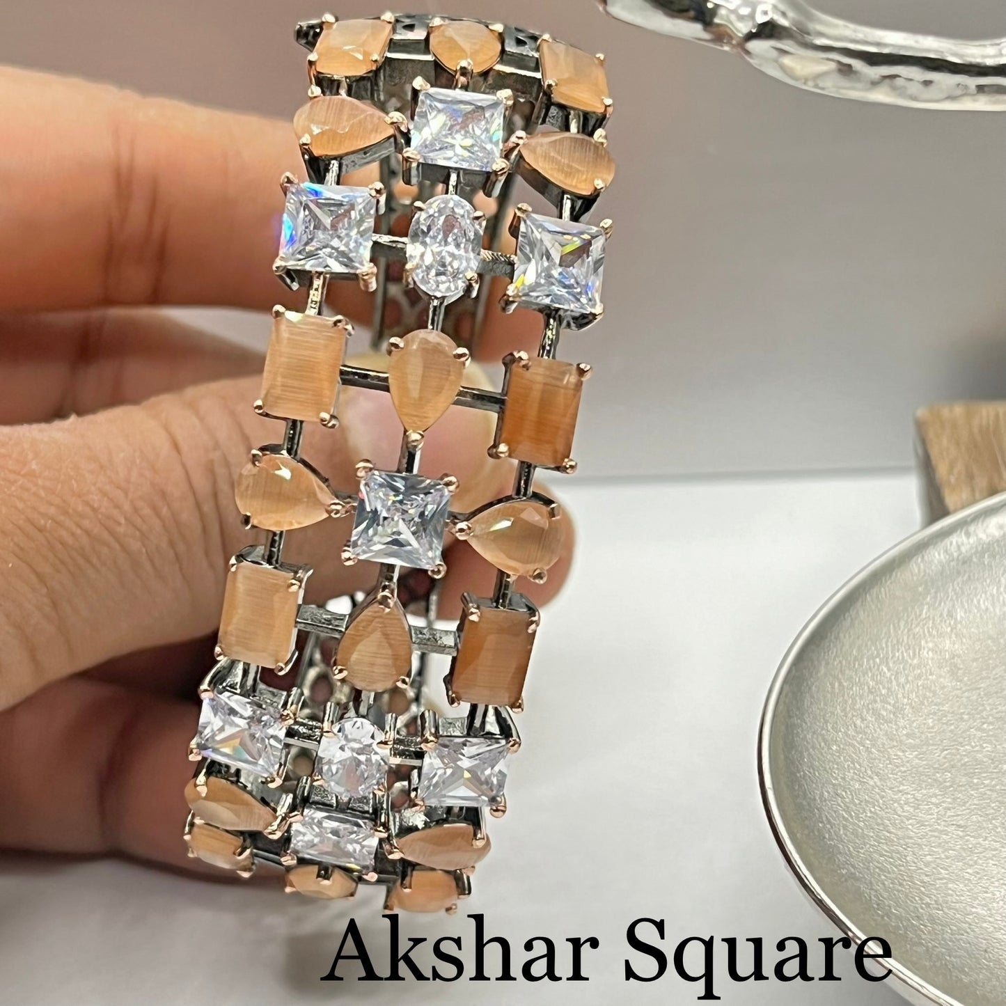 Victorian finish CZ Bracelet