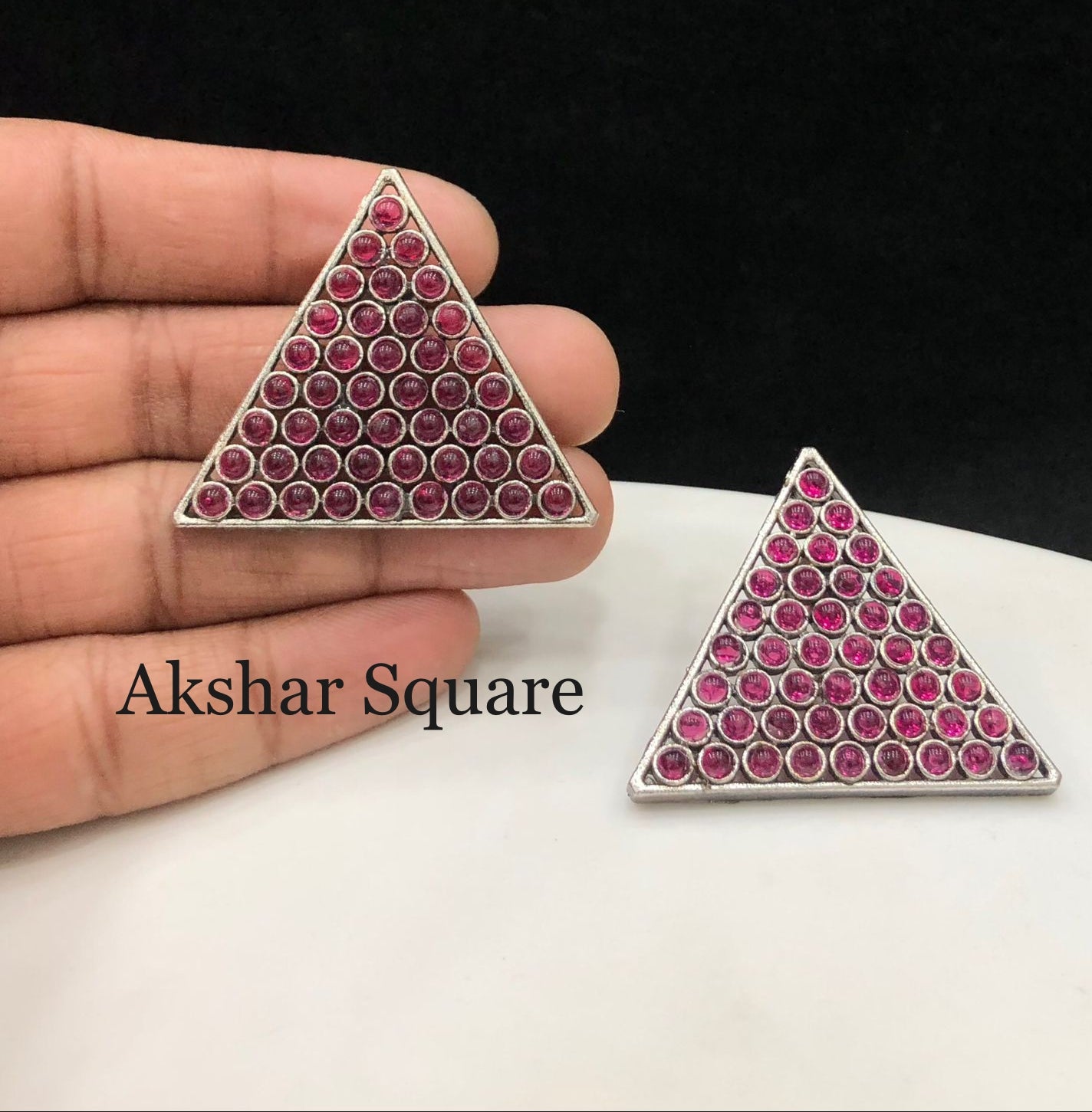 German Silver Stud Earrings