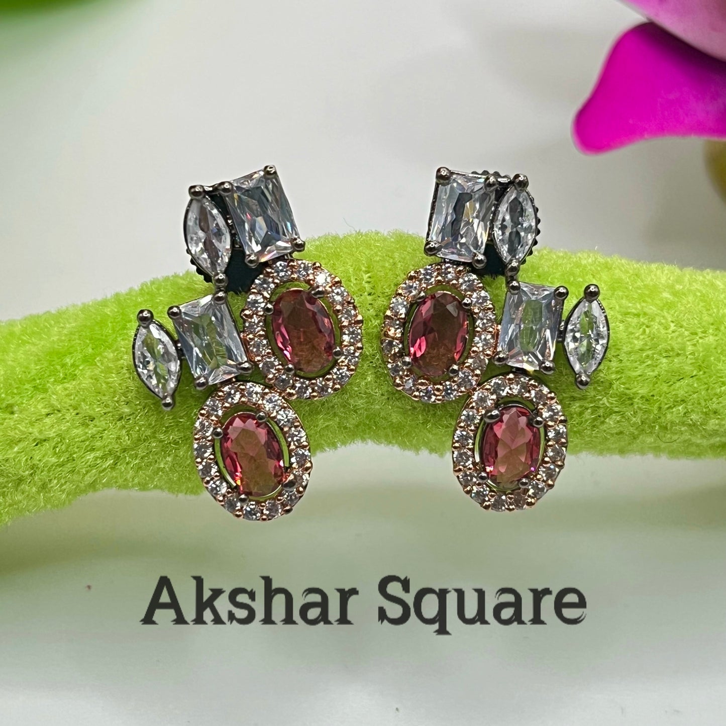 Victorian Rose Stud Earrings