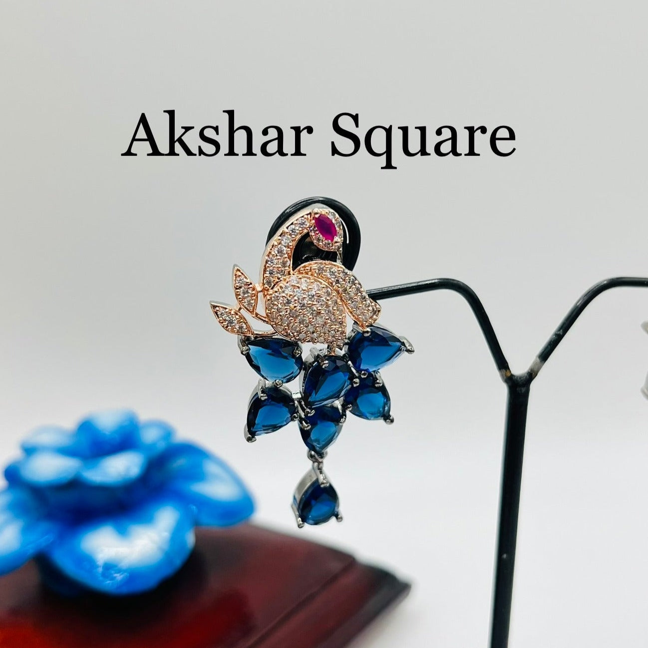 Victorian CZ Peacock Earrings