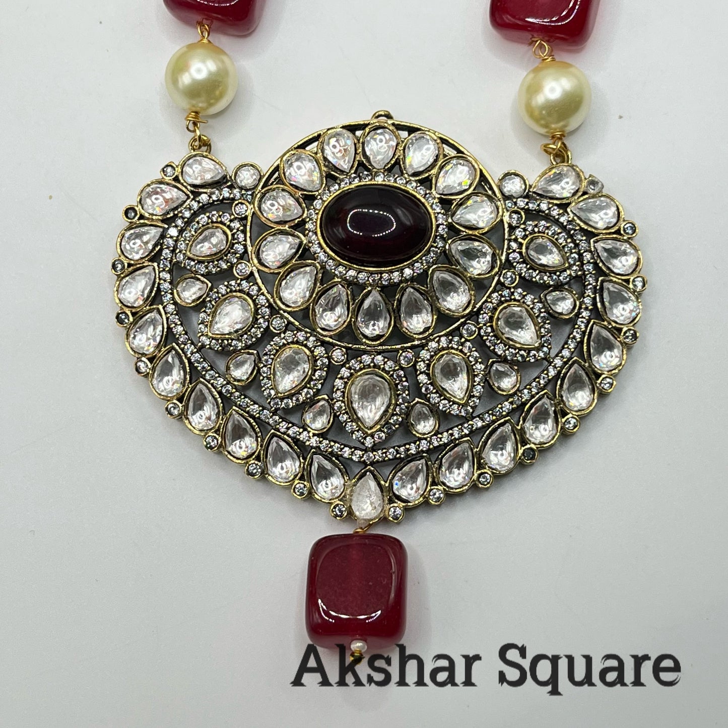 Antique Victorian Beads Necklace set