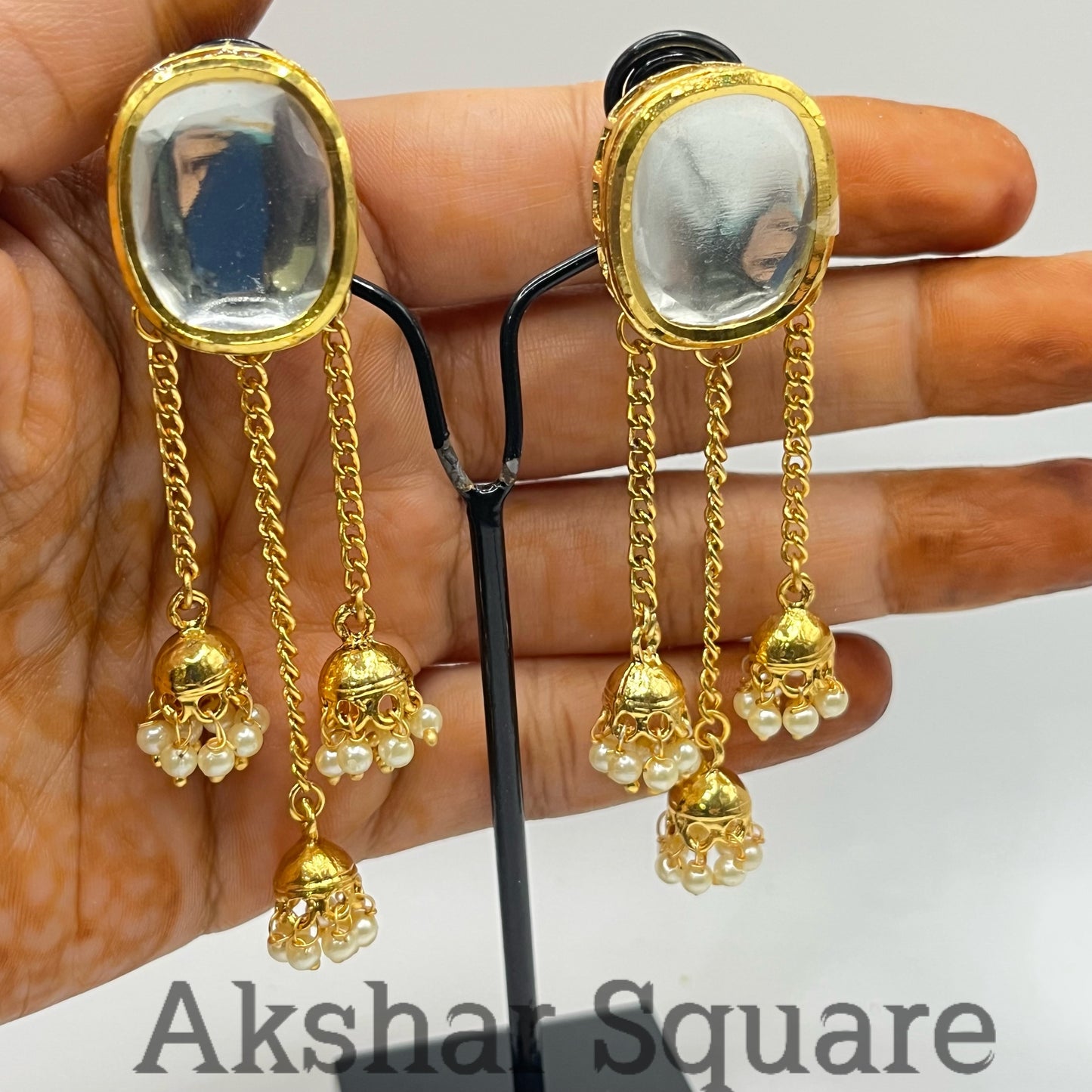 Bahubali jumka earrings