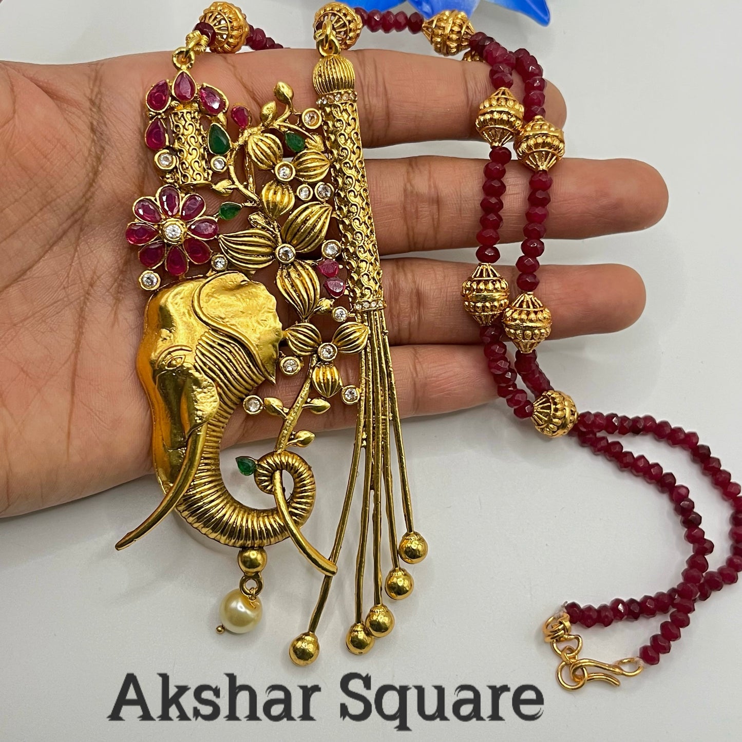 Contemporary Bahubali Necklace set