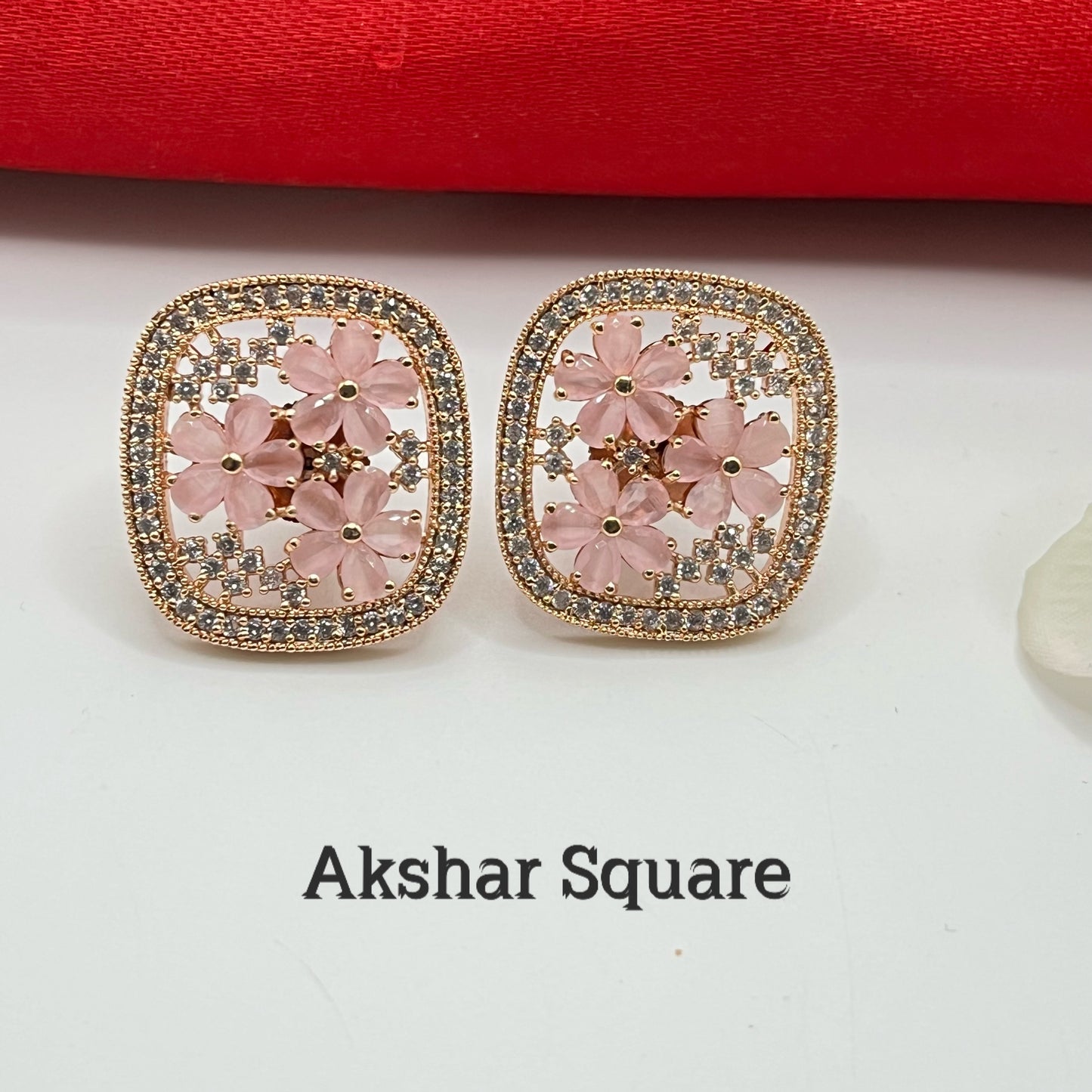 Rose gold stud Earrings