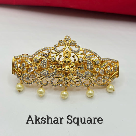 Gold finish Lakshmi hair clip
